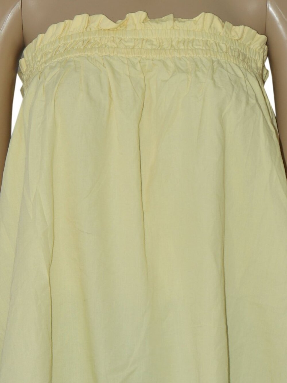 Free People Corfu Tube Top Chardonnay Strapless Ruffle Trim NWT S - Picture 6 of 9